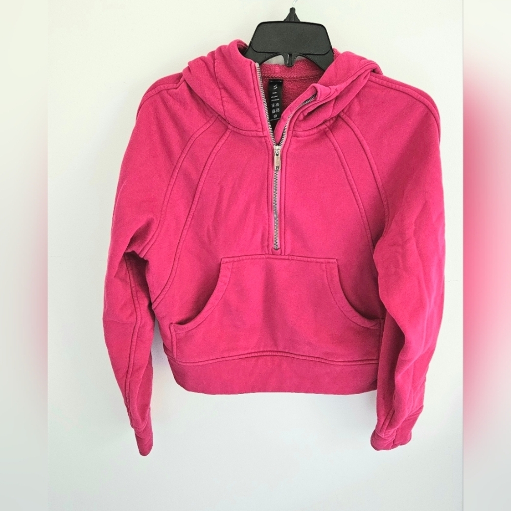 Hot Pink Hooded Sweatshirt